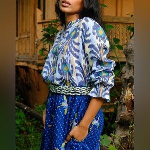 NIMO WITH LOVE Broom Linen Blouse iKat yellow XXS